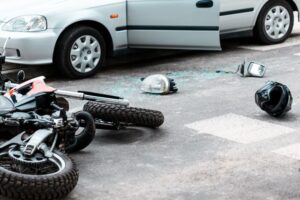 Motorcycle Accident with a Car