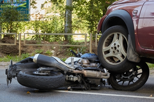 Photo of motorcycle acident